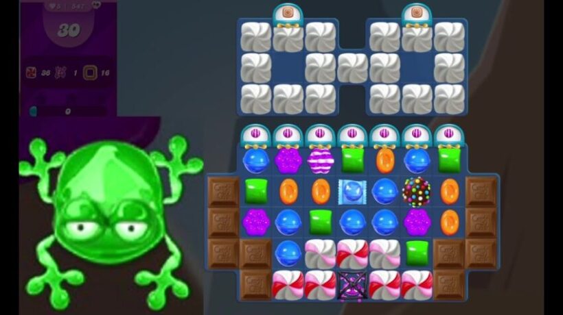 How to get rid of the frog in candy crush