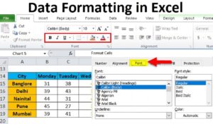 What are formatting techniques in Excel